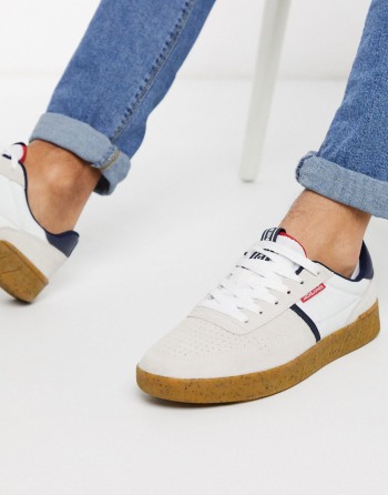 Jack & Jones Suede With Gum Sole Bijele - Muške Tenisice | 26035WPSL